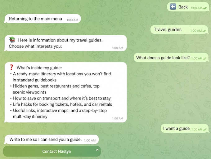 create a custom telegram bot in python