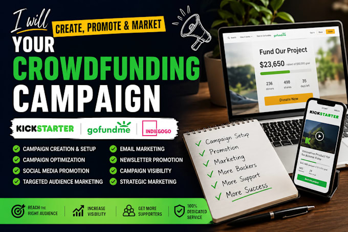 create, optimize, your kickstarter, indiegogo crowdfund