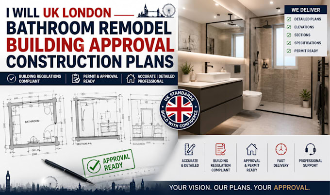 create bathroom remodel building approval construction plans