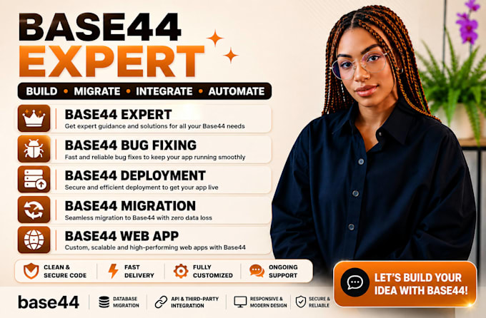 base44 expert base44 bug fixing base44 app deployment base44 webapp base 44