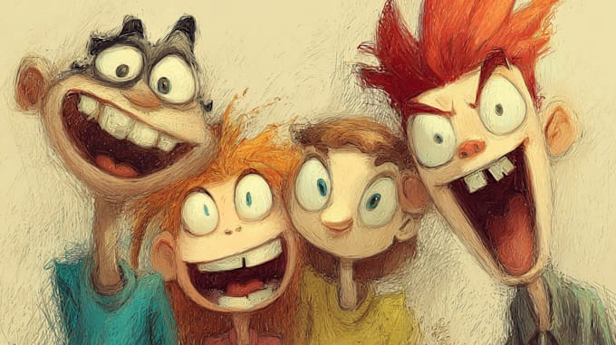 sketch your cartoon character