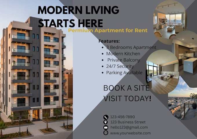 design professional real estate flyer and brochure