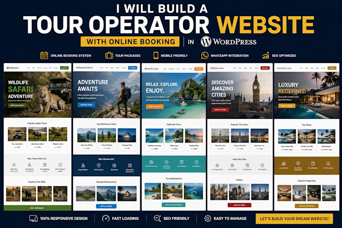 build a tour operator website