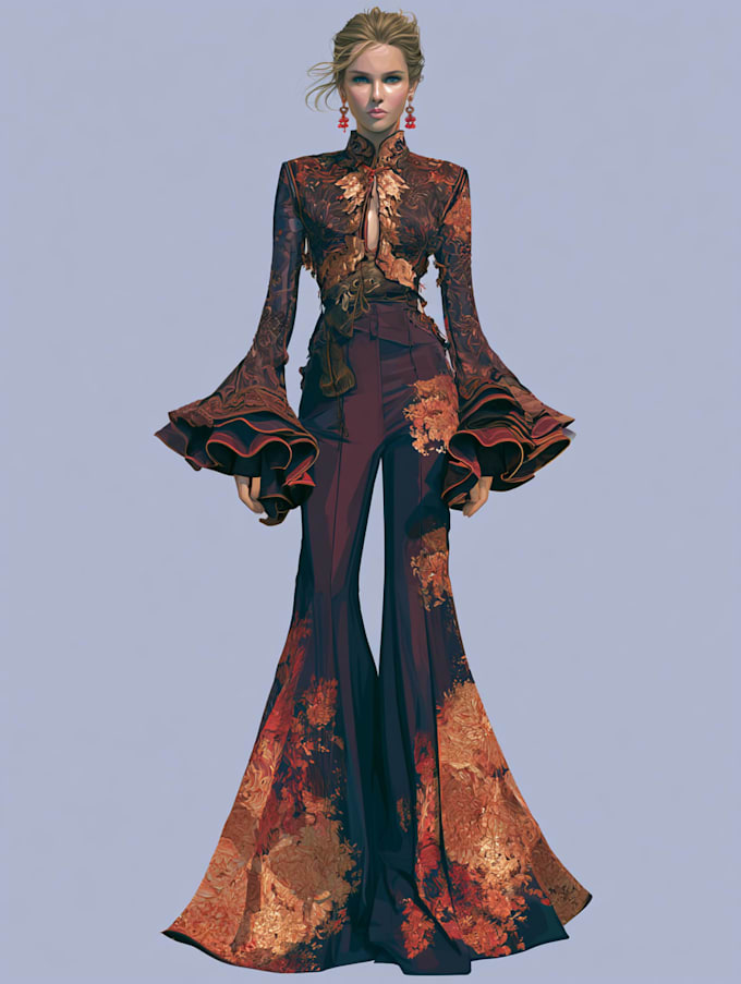 draw a fashion design illustration