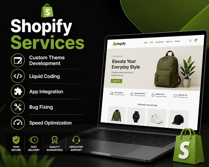 build, customize, and fix shopify stores professionally