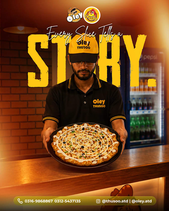 create modern restaurant instagram post designs