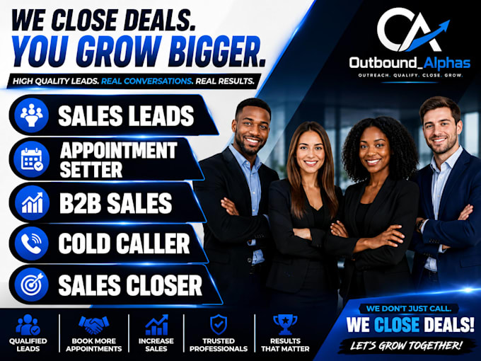 do cold calling appointment setting and sales closing for b2b