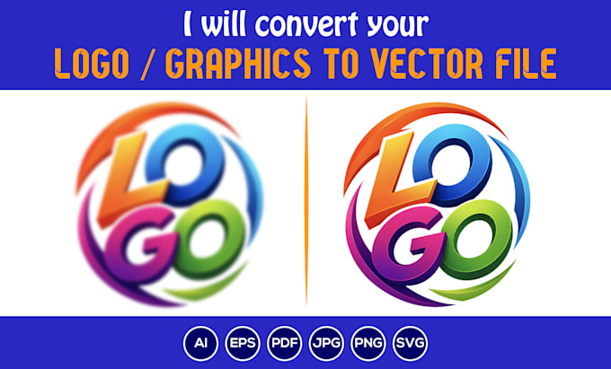 convert your ai generated logo or image into a clean, print ready vector file