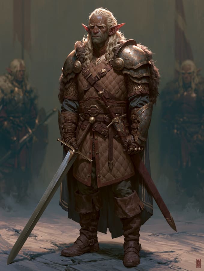 fantasy dnd character illustration