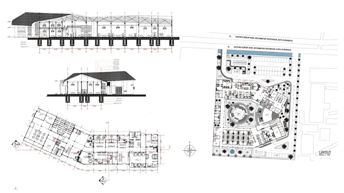 drawing floor plans, sections and layout furniture