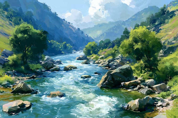 landscape oil painting art