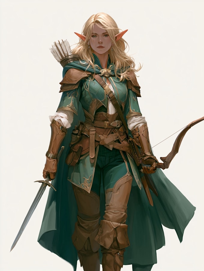 fantasy dnd character illustration