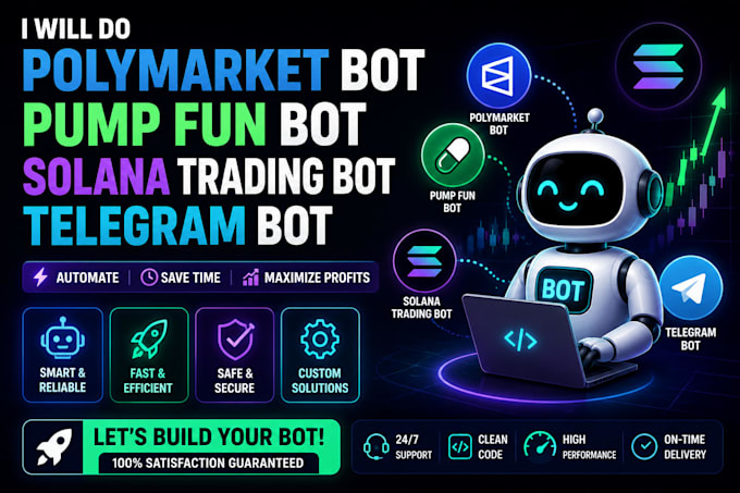 do polymarket bot, pump fun, solana trading bot, telegram bot