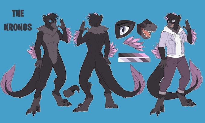 reference sheet furry ref sheet oc nsfw or sfw character design