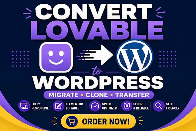 convert lovable ai website to wordpress elementor, lovable to wordpress