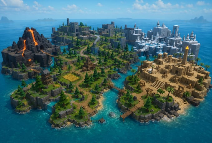 build a custom roblox map, game map, environment, obby map, roblox studio world