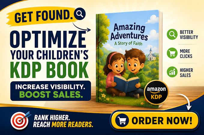 optimize children KDP books to increase visibility sales