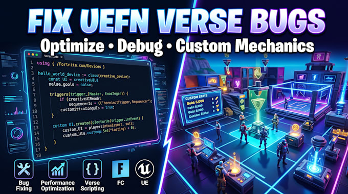 fix uefn verse code bugs optimize fortnite creative maps and custom mechanics