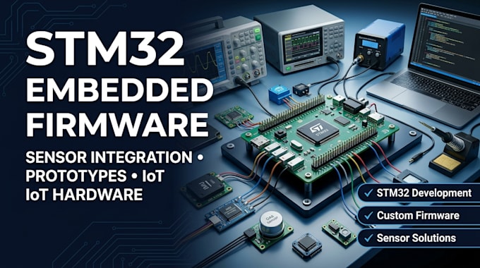 build stm32 embedded firmware and sensor prototypes