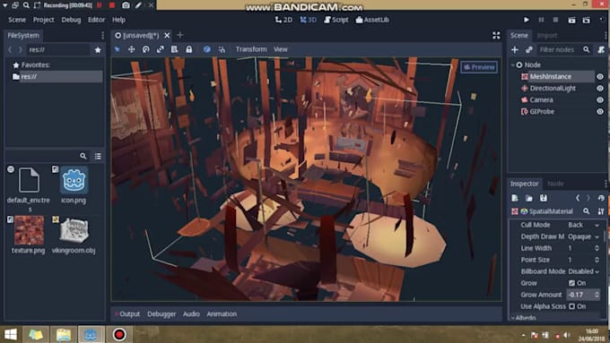 do 3d game in godot