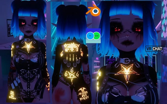 customize, fix, convert booth vrchat avatar, vrm model, vrc avatar, furry avatar