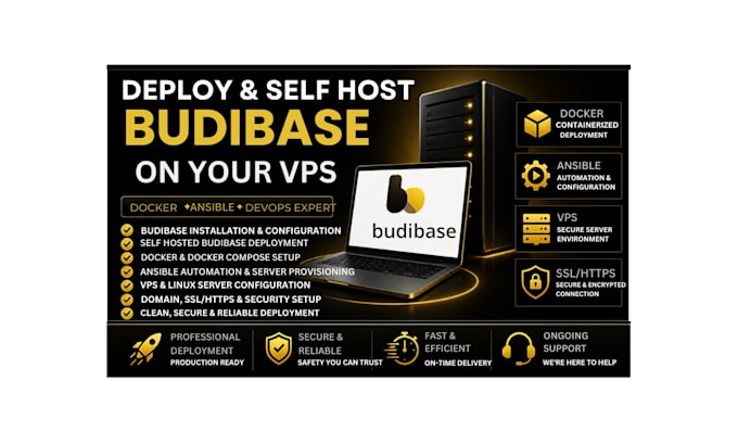 install, configure and self host your budibase app on a vps