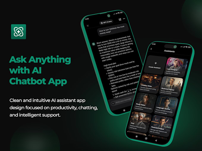do ai mobile app development, android ios app, ai agent as software developer