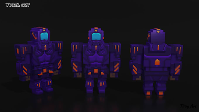 create custom voxel characters for games