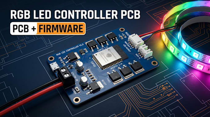 design addressable rgb led controller pcb with firmware