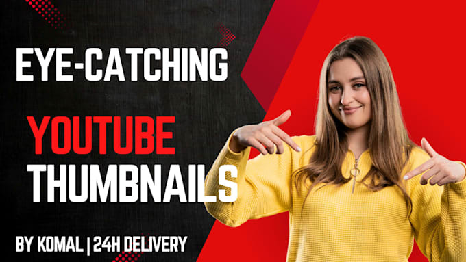 design eye catching youtube thumbnail for you