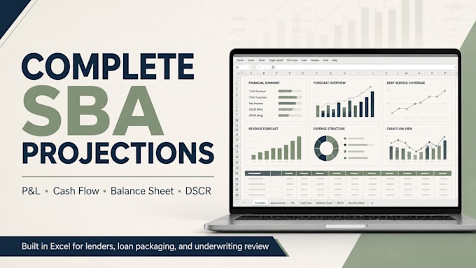 create or edit your sba financial projections