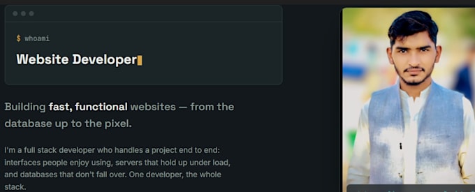 make, create, rebuild and develop front end websites
