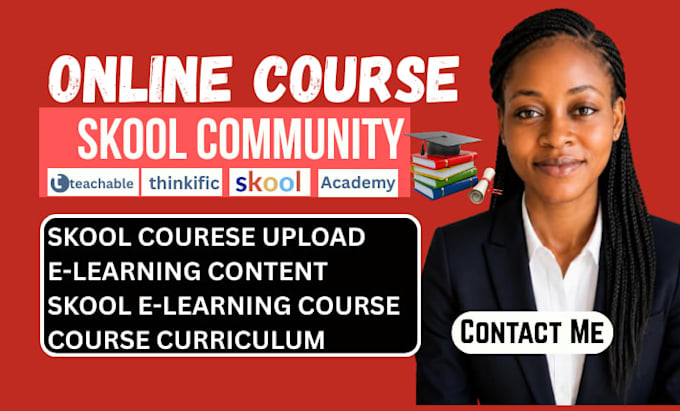 setup skool community, upload courses, design classroom