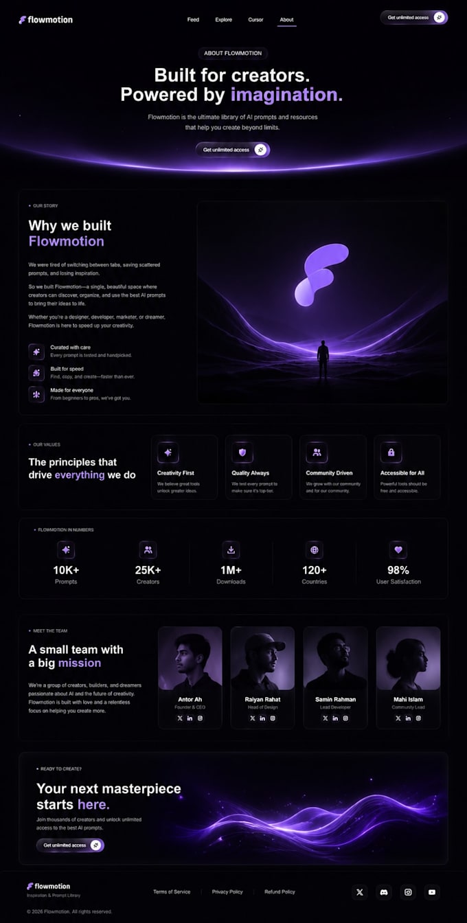 create a premium ai startup website using wix studio