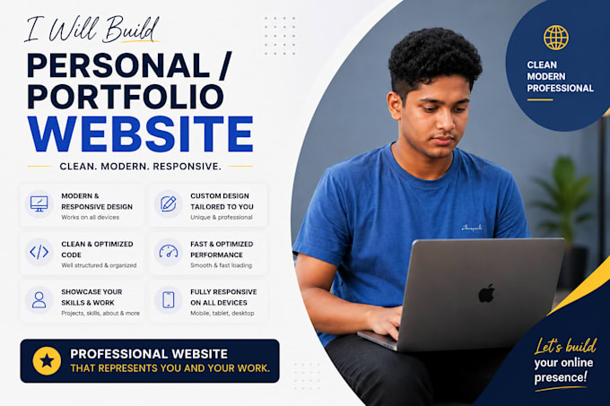 make personal websites for you
