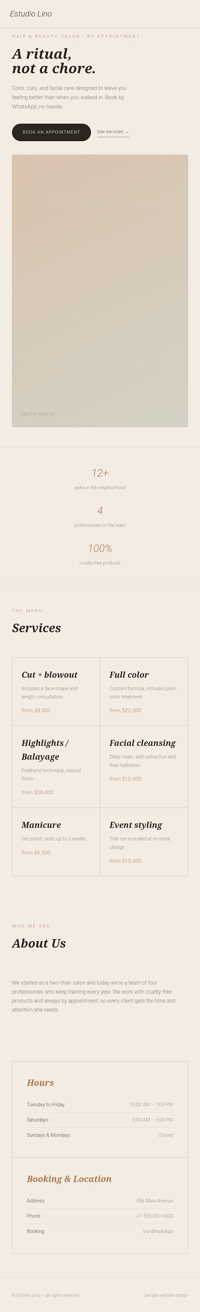design a modern website for your small business