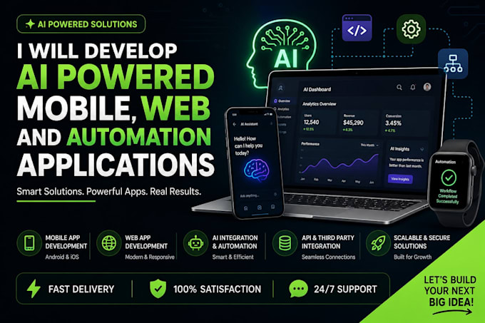 build ai powered mobile and automation applications