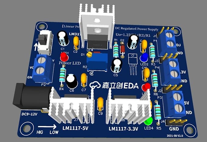 do power electronics, pcb design, buck boost convert, power supply, audio pcb