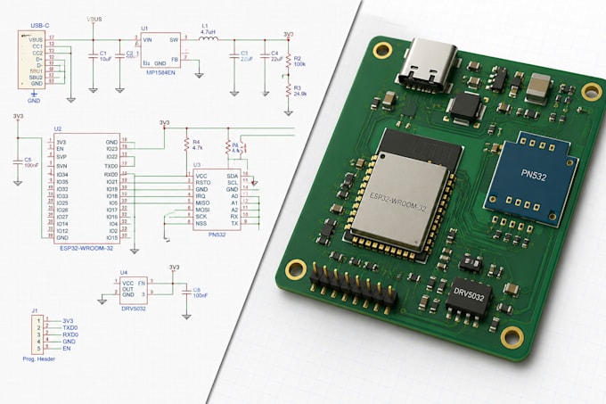 design electronic schematics and prepare pcba files for jlcpcb manufacturing pcb