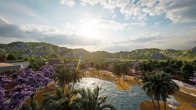 design and render professional landscape architecture masterplans