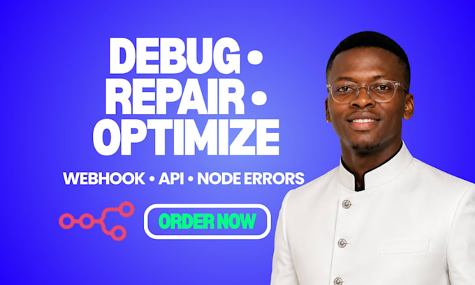 fix and debug n8n workflow, webhook and API errors