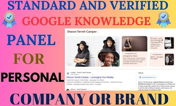 create a verified google knowledge panel for personal, company and brand