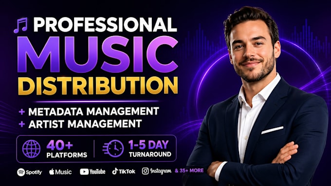 music distribution, fix metadata errors, distribution issues and be your manager