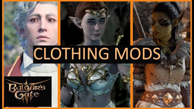 develop 3d model and custom mods for baldurs gate iii mod bg3 and ck3 mod