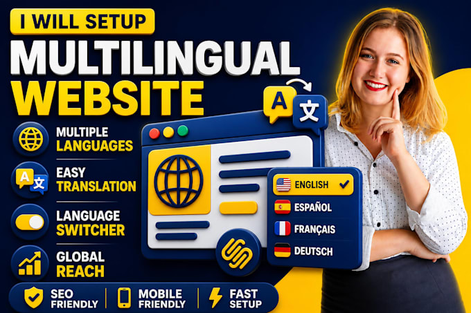 create squarespace multilingual website with weglot integration