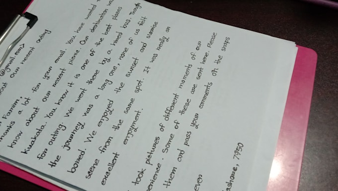write anything with my beautiful handwriting