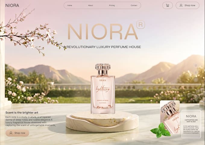 create a modern website UI UX design