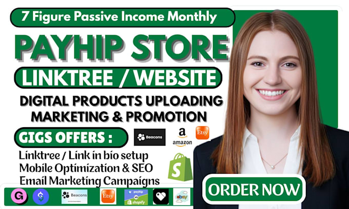 build payhip store, payhip website, linktree, payhip online digital product