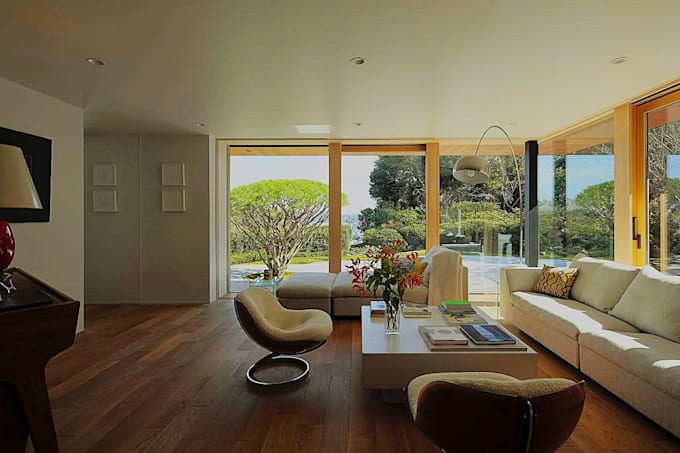 do interior 3d model building house apartment cabin bedroom kitchen home render