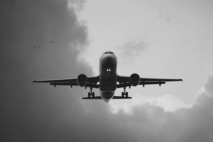 draw aircraft, helicopter, airplane into a vector
